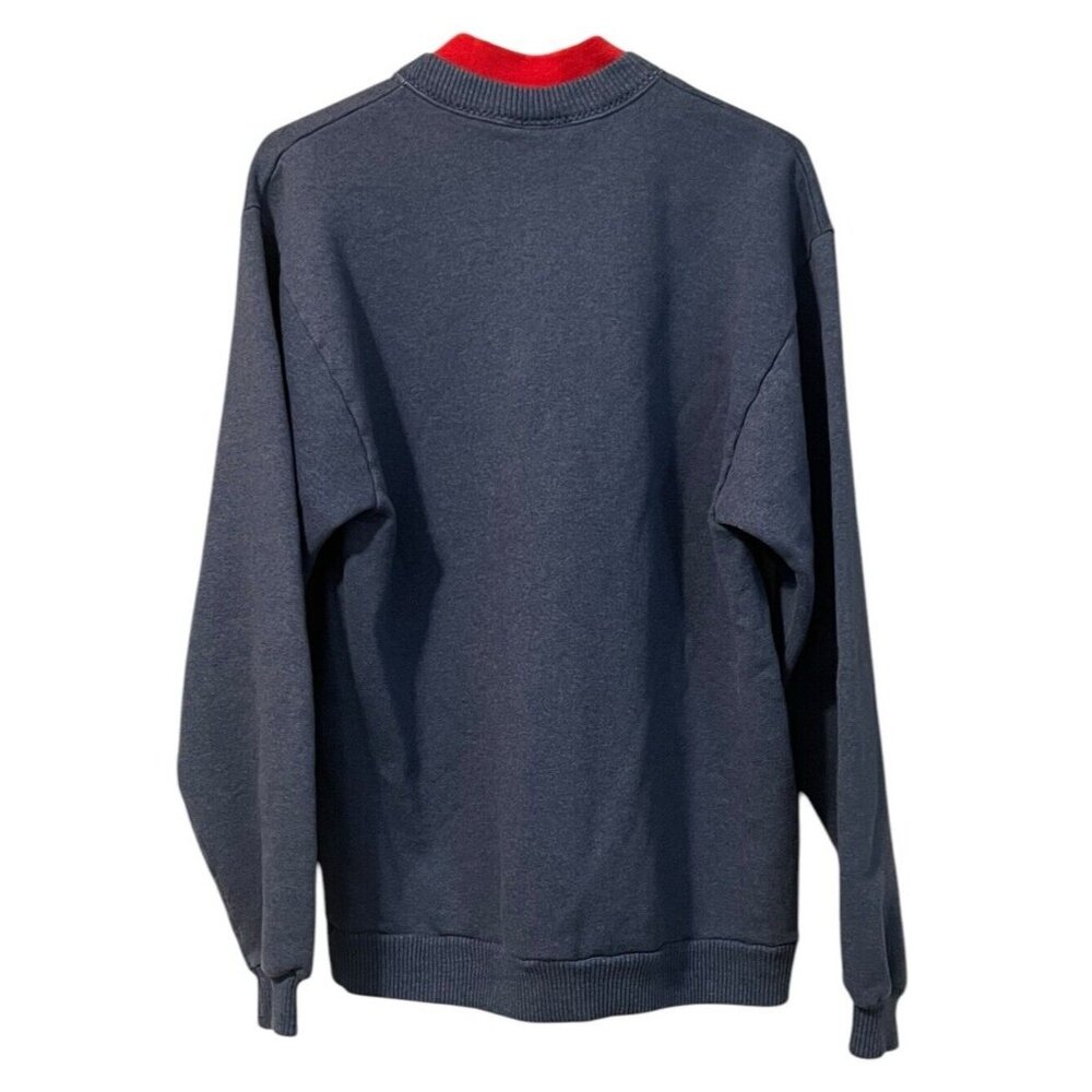 Vintage Gopher Sport Mock Neck Sweatshirt Women's Large Purple‎ Farm Embroidery - Picture 2 of 15